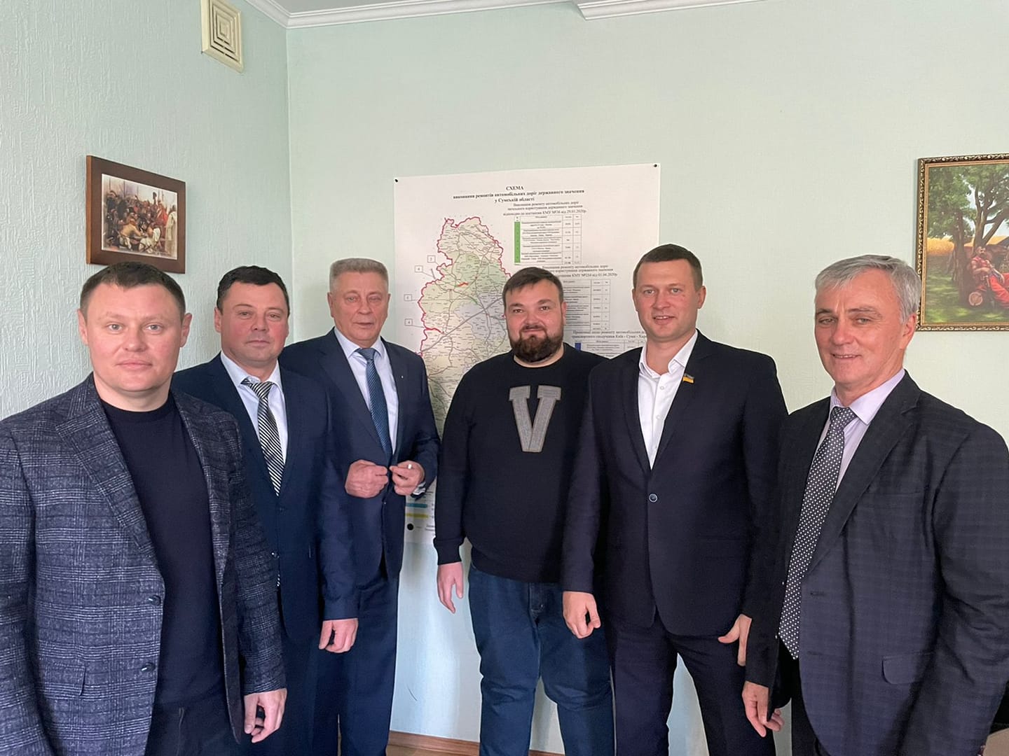 Нардеп Максим Гузенко привітав працівників Служби автомобільних доріг в Сумській області з професійним святом