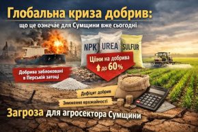 Глобальна криза добрив та продовольча безпека Сумщини: Віталій Калініченко пропонує стратегію дій на випередження